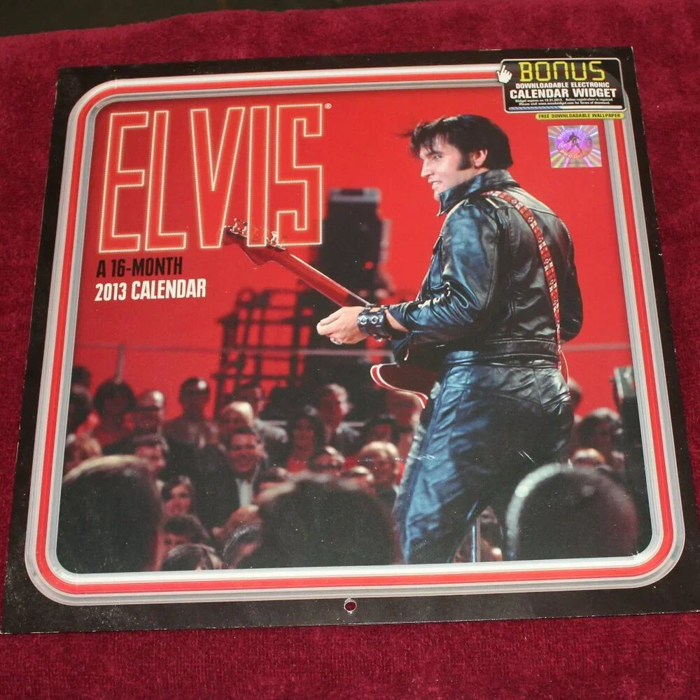 A 16-Month Elvis 2013 Calendar Signature Product